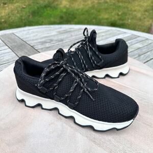 Cushionaire Zyler Womens Size 9 Black Sneaker Slip On Memory Foam Shoes New